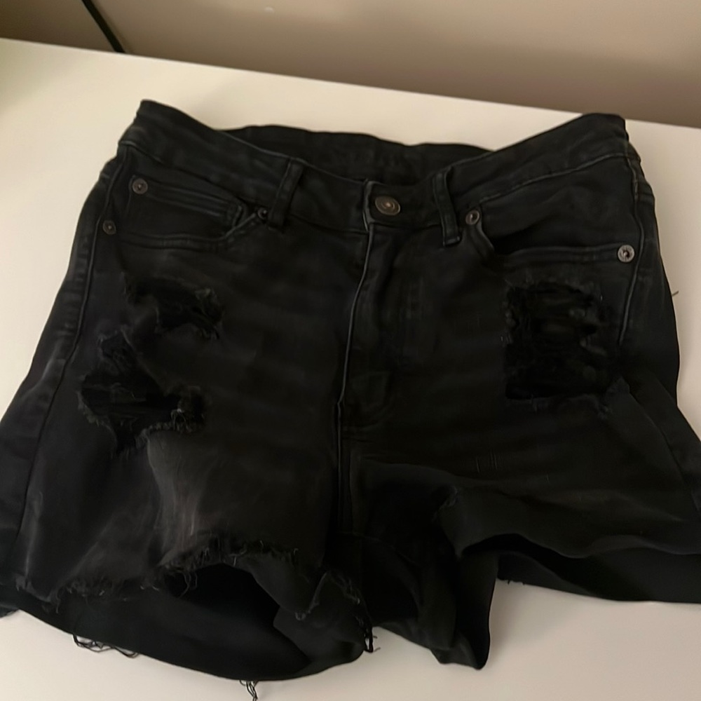 Black American Eagle Jean Shorts